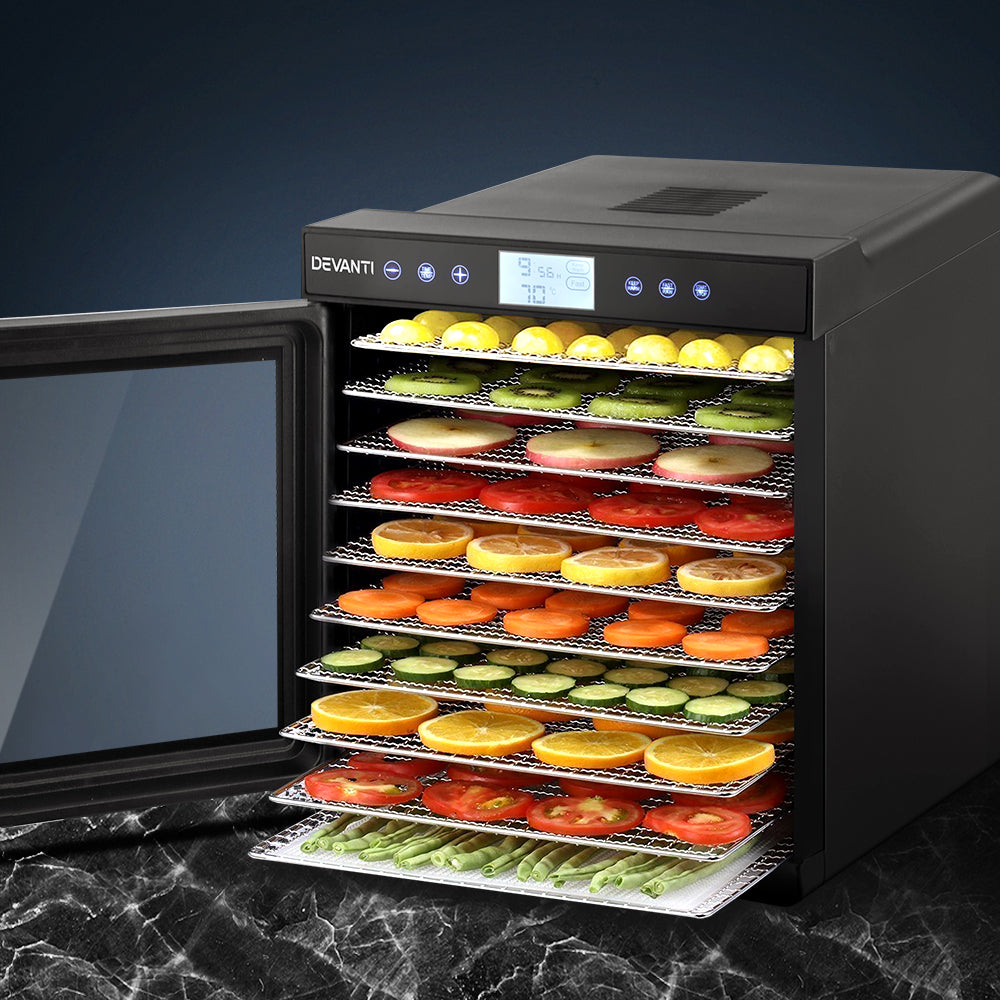 NNEDSZ Food Dehydrators Stainless Steel Jerky Dehydrator Fruit Dryer 10 Trays