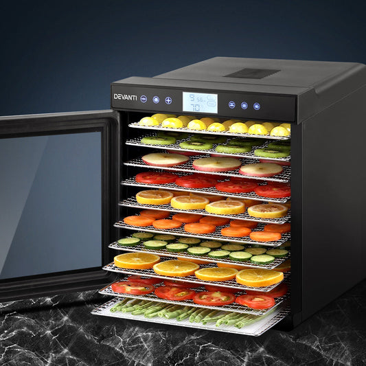NNEDSZ Food Dehydrators Stainless Steel Jerky Dehydrator Fruit Dryer 10 Trays